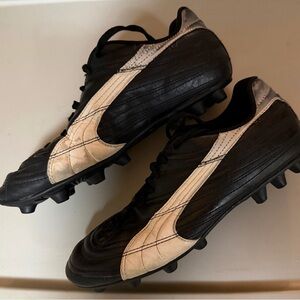 Puma Black and White Soccer Cleats